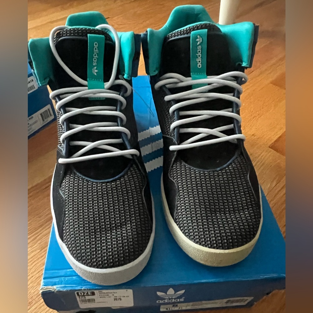 Adidas Originals Crestwood Mid Sneakers Grey Blue  Mens Size 8